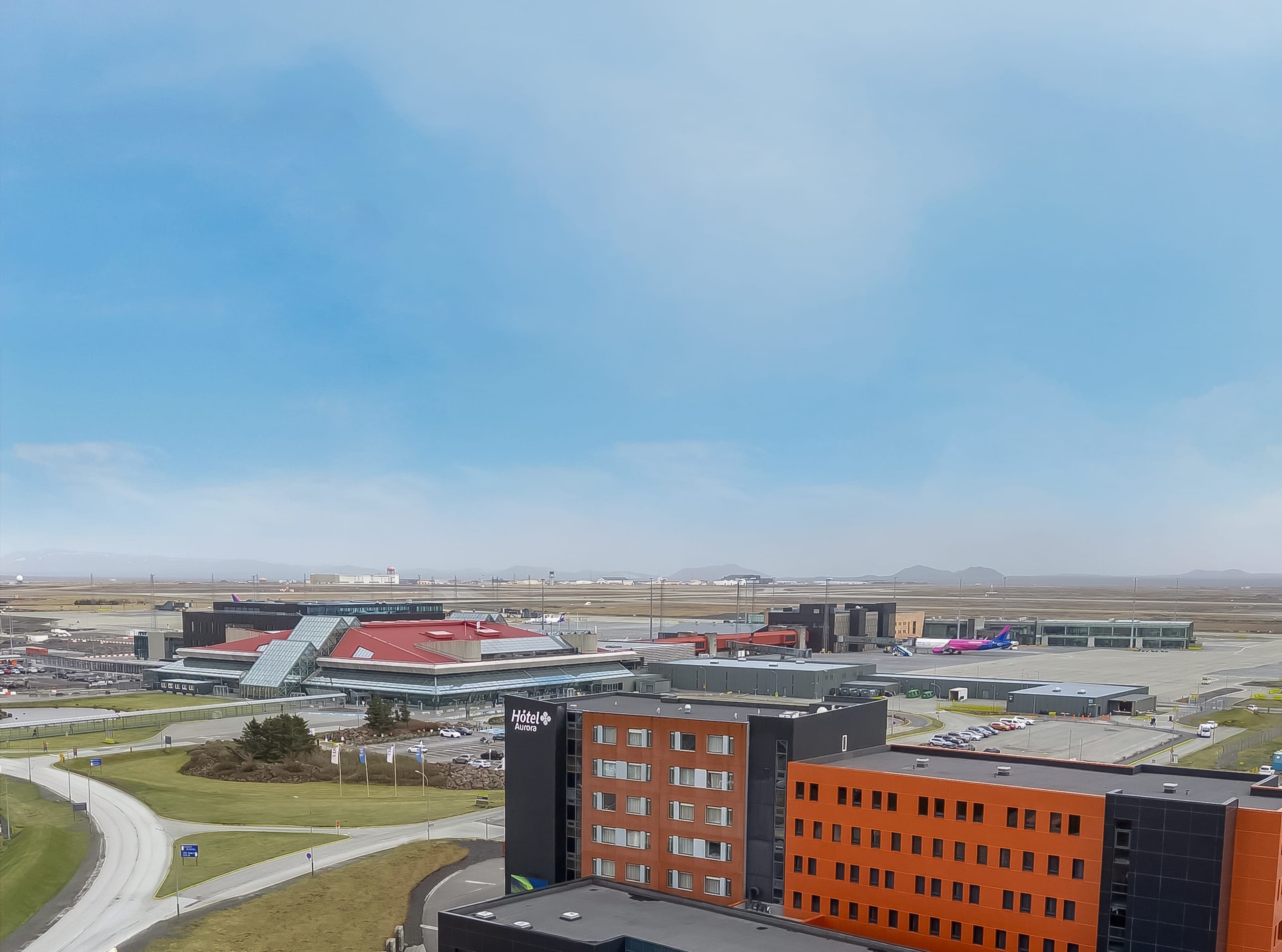 Aurora Hotel across the road from the Keflavík Airport terminal